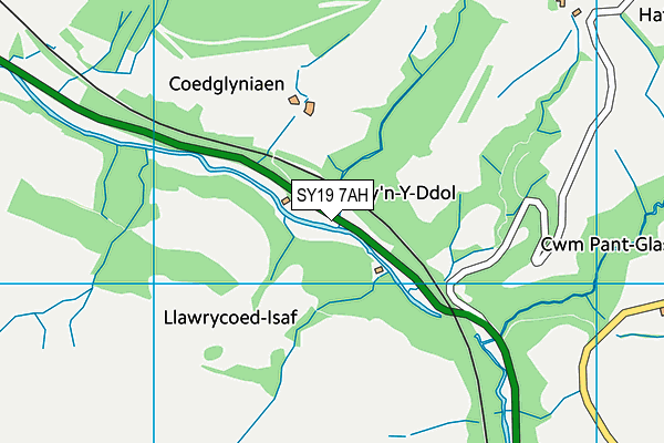 SY19 7AH map - OS VectorMap District (Ordnance Survey) SY19 7AH map - OS VectorMap District (Ordnance Survey)