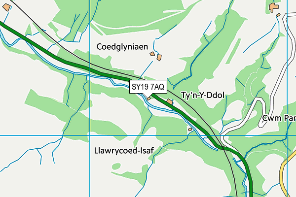 SY19 7AQ map - OS VectorMap District (Ordnance Survey) SY19 7AQ map - OS VectorMap District (Ordnance Survey)