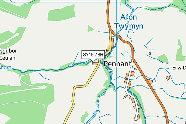 SY19 7BH map - OS VectorMap District (Ordnance Survey)
