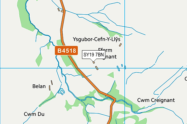 SY19 7BN map - OS VectorMap District (Ordnance Survey) SY19 7BN map - OS VectorMap District (Ordnance Survey)