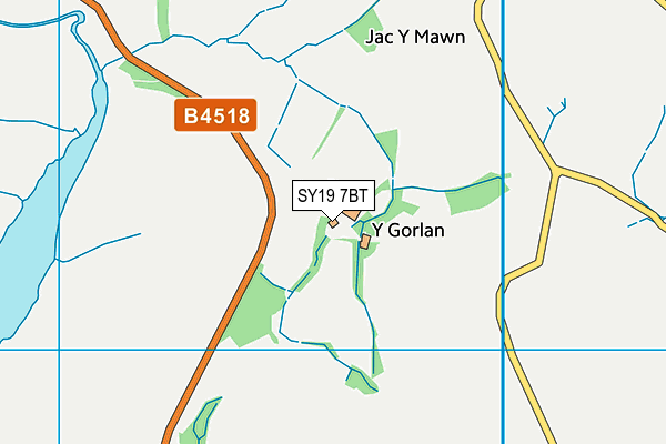 SY19 7BT map - OS VectorMap District (Ordnance Survey) SY19 7BT map - OS VectorMap District (Ordnance Survey)