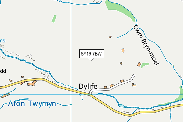 SY19 7BW map - OS VectorMap District (Ordnance Survey)