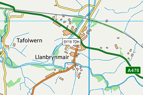 SY19 7DH map - OS VectorMap District (Ordnance Survey) SY19 7DH map - OS VectorMap District (Ordnance Survey)