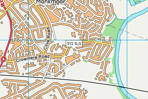 SY2 5LG map - OS VectorMap District (Ordnance Survey) SY2 5LG map - OS VectorMap District (Ordnance Survey)