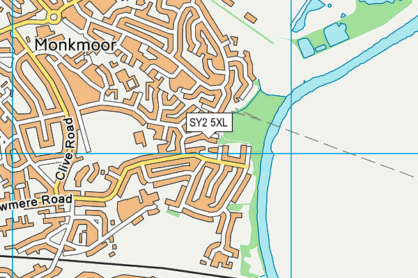 SY2 5XL map - OS VectorMap District (Ordnance Survey) SY2 5XL map - OS VectorMap District (Ordnance Survey)