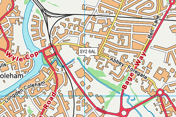 SY2 6AL map - OS VectorMap District (Ordnance Survey) SY2 6AL map - OS VectorMap District (Ordnance Survey)