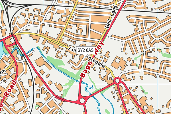 SY2 6AS map - OS VectorMap District (Ordnance Survey) SY2 6AS map - OS VectorMap District (Ordnance Survey)