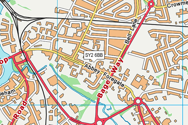 SY2 6BB map - OS VectorMap District (Ordnance Survey) SY2 6BB map - OS VectorMap District (Ordnance Survey)