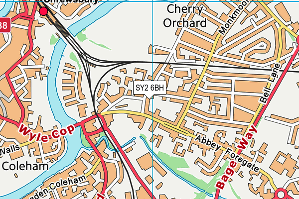 SY2 6BH map - OS VectorMap District (Ordnance Survey) SY2 6BH map - OS VectorMap District (Ordnance Survey)