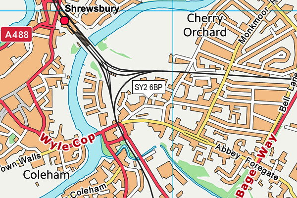 SY2 6BP map - OS VectorMap District (Ordnance Survey) SY2 6BP map - OS VectorMap District (Ordnance Survey)