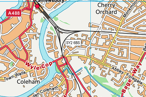 SY2 6BS map - OS VectorMap District (Ordnance Survey) SY2 6BS map - OS VectorMap District (Ordnance Survey)