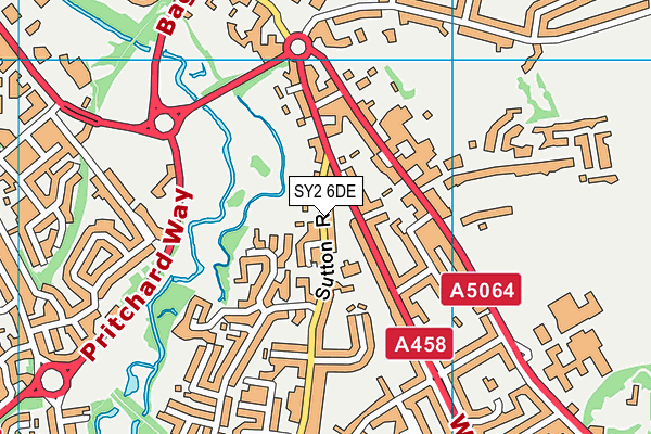 SY2 6DE map - OS VectorMap District (Ordnance Survey) SY2 6DE map - OS VectorMap District (Ordnance Survey)