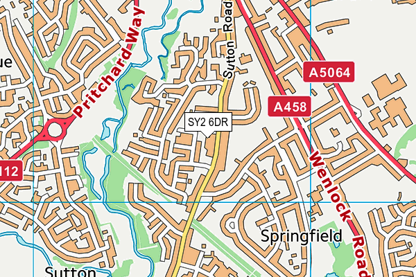 SY2 6DR map - OS VectorMap District (Ordnance Survey) SY2 6DR map - OS VectorMap District (Ordnance Survey)