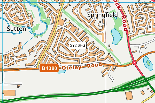 SY2 6HG map - OS VectorMap District (Ordnance Survey)