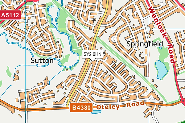SY2 6HN map - OS VectorMap District (Ordnance Survey) SY2 6HN map - OS VectorMap District (Ordnance Survey)