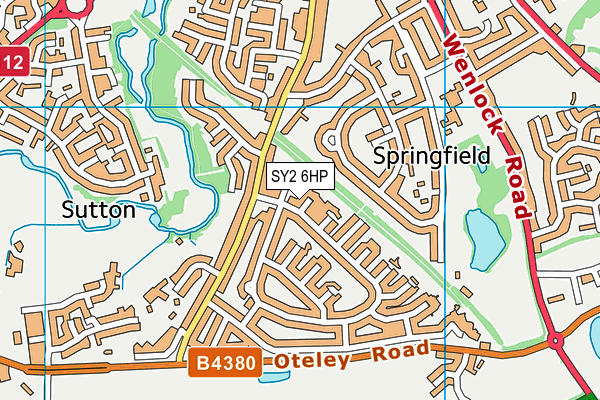 SY2 6HP map - OS VectorMap District (Ordnance Survey) SY2 6HP map - OS VectorMap District (Ordnance Survey)