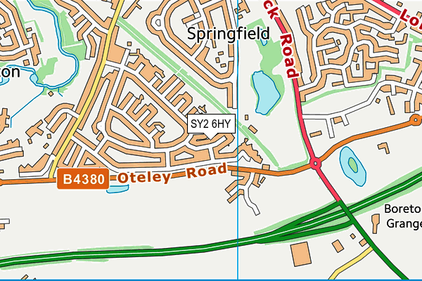 SY2 6HY map - OS VectorMap District (Ordnance Survey) SY2 6HY map - OS VectorMap District (Ordnance Survey)