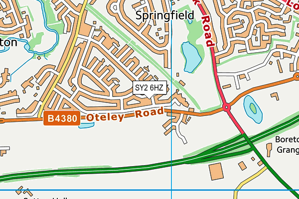 SY2 6HZ map - OS VectorMap District (Ordnance Survey) SY2 6HZ map - OS VectorMap District (Ordnance Survey)
