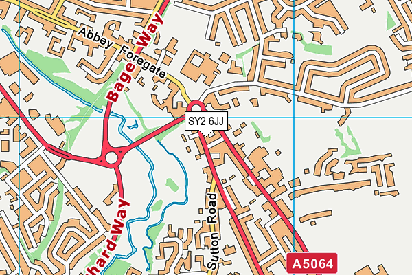 SY2 6JJ map - OS VectorMap District (Ordnance Survey) SY2 6JJ map - OS VectorMap District (Ordnance Survey)