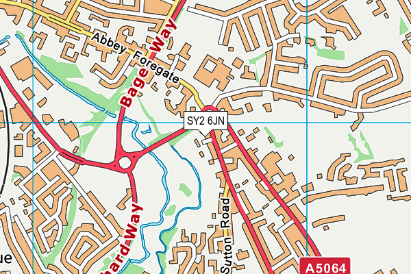 SY2 6JN map - OS VectorMap District (Ordnance Survey) SY2 6JN map - OS VectorMap District (Ordnance Survey)