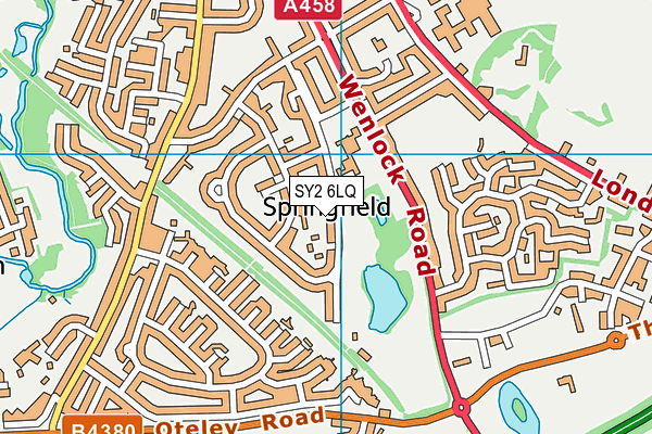 SY2 6LQ map - OS VectorMap District (Ordnance Survey) SY2 6LQ map - OS VectorMap District (Ordnance Survey)