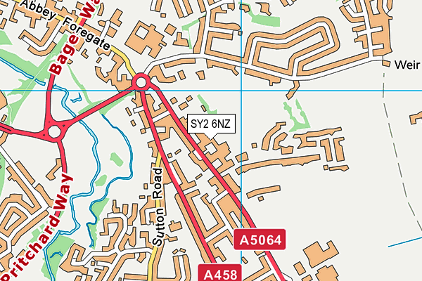 SY2 6NZ map - OS VectorMap District (Ordnance Survey) SY2 6NZ map - OS VectorMap District (Ordnance Survey)