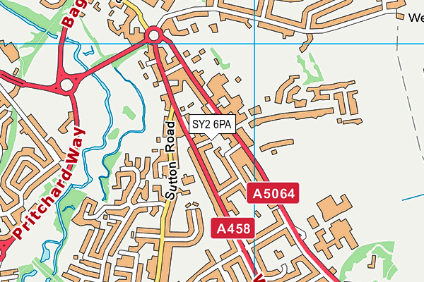 SY2 6PA map - OS VectorMap District (Ordnance Survey) SY2 6PA map - OS VectorMap District (Ordnance Survey)