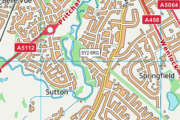 SY2 6RG map - OS VectorMap District (Ordnance Survey) SY2 6RG map - OS VectorMap District (Ordnance Survey)