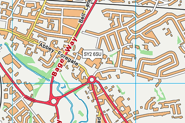SY2 6SU map - OS VectorMap District (Ordnance Survey) SY2 6SU map - OS VectorMap District (Ordnance Survey)