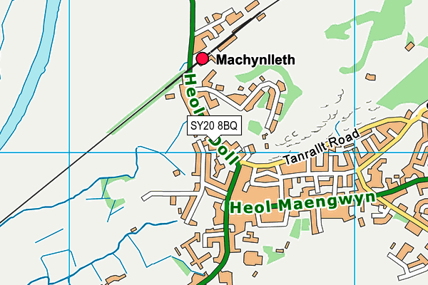 SY20 8BQ map - OS VectorMap District (Ordnance Survey) SY20 8BQ map - OS VectorMap District (Ordnance Survey)