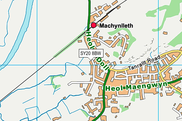 SY20 8BW map - OS VectorMap District (Ordnance Survey) SY20 8BW map - OS VectorMap District (Ordnance Survey)