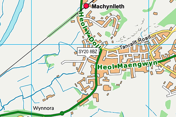 SY20 8BZ map - OS VectorMap District (Ordnance Survey) SY20 8BZ map - OS VectorMap District (Ordnance Survey)