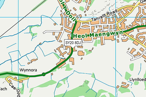 SY20 8DJ map - OS VectorMap District (Ordnance Survey) SY20 8DJ map - OS VectorMap District (Ordnance Survey)