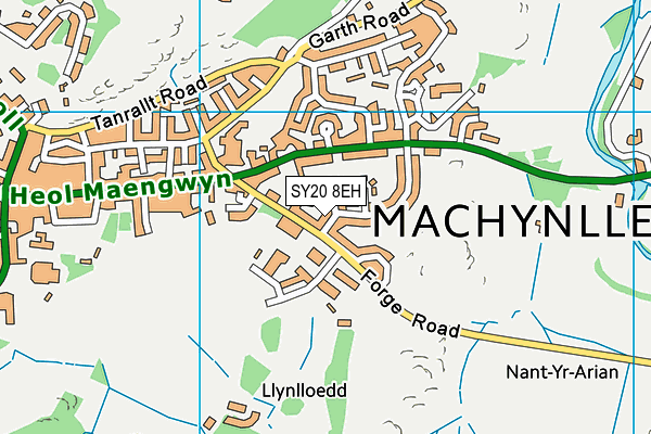 SY20 8EH map - OS VectorMap District (Ordnance Survey) SY20 8EH map - OS VectorMap District (Ordnance Survey)