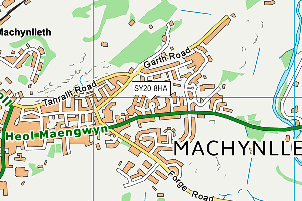 SY20 8HA map - OS VectorMap District (Ordnance Survey) SY20 8HA map - OS VectorMap District (Ordnance Survey)
