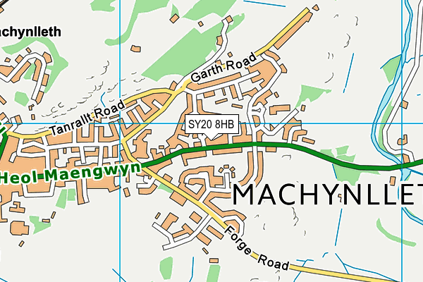 SY20 8HB map - OS VectorMap District (Ordnance Survey)