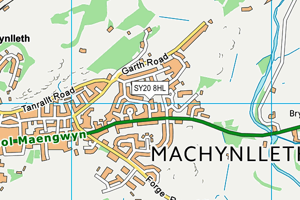 SY20 8HL map - OS VectorMap District (Ordnance Survey) SY20 8HL map - OS VectorMap District (Ordnance Survey)