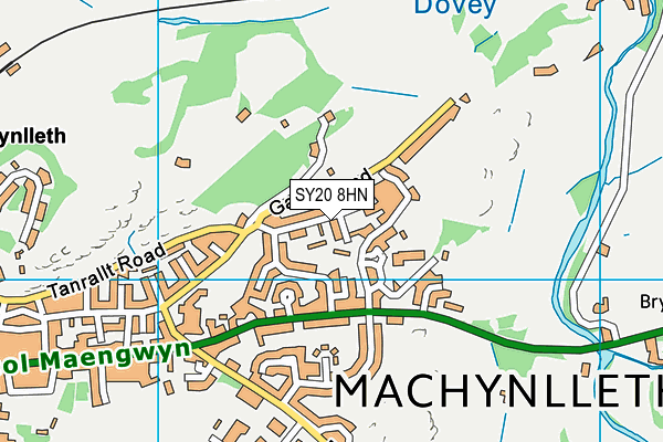 SY20 8HN map - OS VectorMap District (Ordnance Survey) SY20 8HN map - OS VectorMap District (Ordnance Survey)