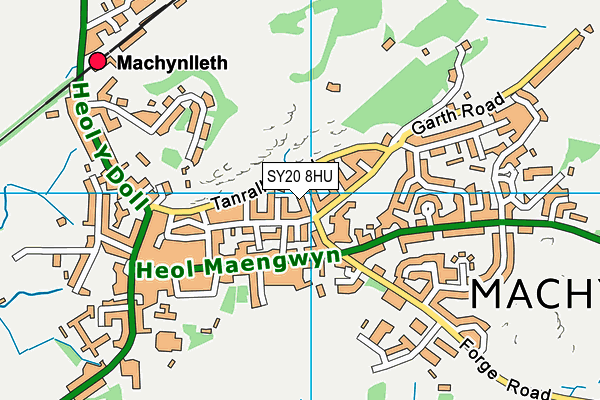 SY20 8HU map - OS VectorMap District (Ordnance Survey) SY20 8HU map - OS VectorMap District (Ordnance Survey)