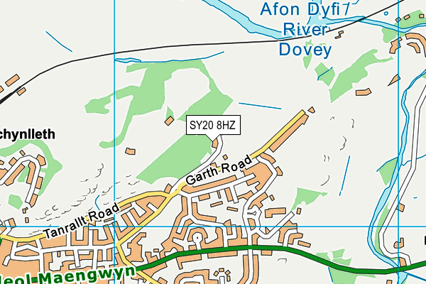 SY20 8HZ map - OS VectorMap District (Ordnance Survey) SY20 8HZ map - OS VectorMap District (Ordnance Survey)