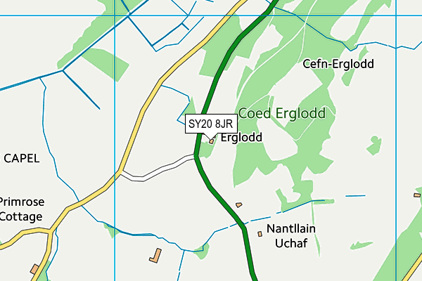 SY20 8JR map - OS VectorMap District (Ordnance Survey) SY20 8JR map - OS VectorMap District (Ordnance Survey)