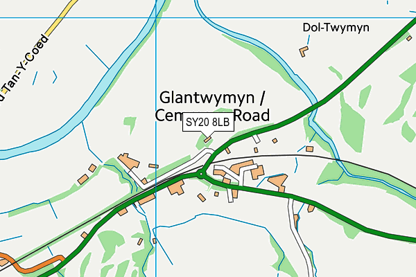 SY20 8LB map - OS VectorMap District (Ordnance Survey) SY20 8LB map - OS VectorMap District (Ordnance Survey)