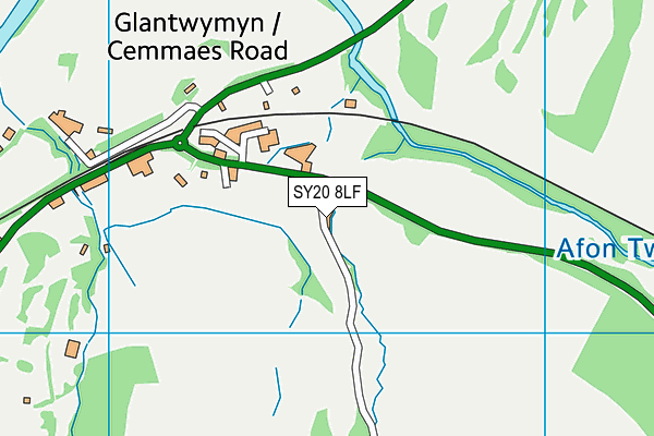 SY20 8LF map - OS VectorMap District (Ordnance Survey) SY20 8LF map - OS VectorMap District (Ordnance Survey)