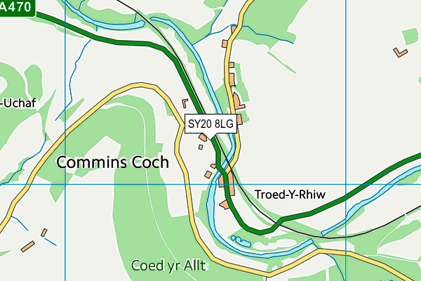 SY20 8LG map - OS VectorMap District (Ordnance Survey) SY20 8LG map - OS VectorMap District (Ordnance Survey)
