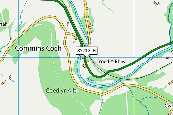 SY20 8LH map - OS VectorMap District (Ordnance Survey) SY20 8LH map - OS VectorMap District (Ordnance Survey)