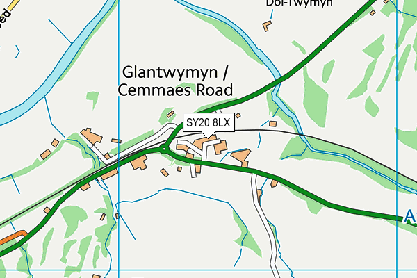SY20 8LX map - OS VectorMap District (Ordnance Survey) SY20 8LX map - OS VectorMap District (Ordnance Survey)