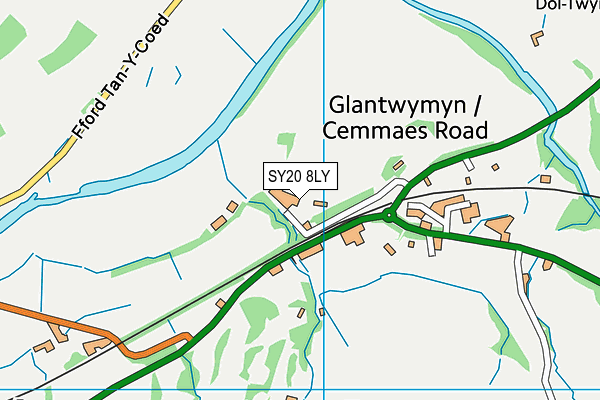 SY20 8LY map - OS VectorMap District (Ordnance Survey)