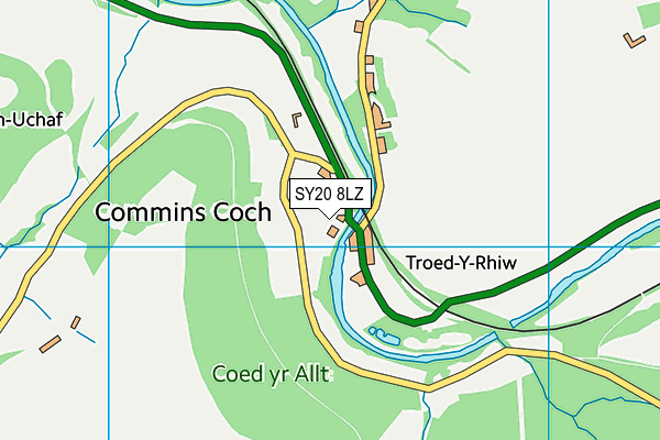 SY20 8LZ map - OS VectorMap District (Ordnance Survey) SY20 8LZ map - OS VectorMap District (Ordnance Survey)
