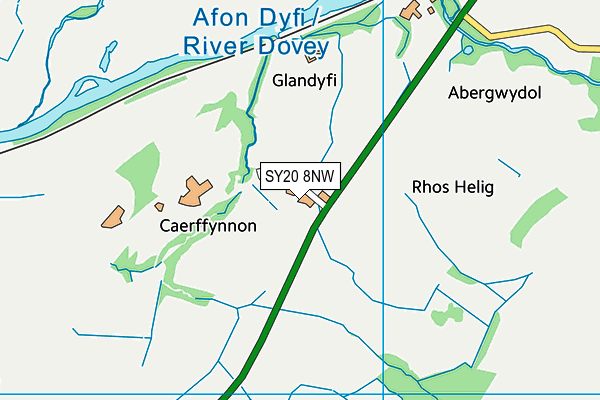 SY20 8NW map - OS VectorMap District (Ordnance Survey) SY20 8NW map - OS VectorMap District (Ordnance Survey)