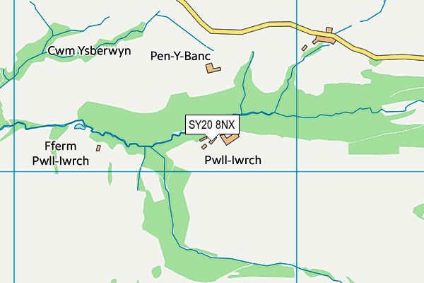 SY20 8NX map - OS VectorMap District (Ordnance Survey) SY20 8NX map - OS VectorMap District (Ordnance Survey)